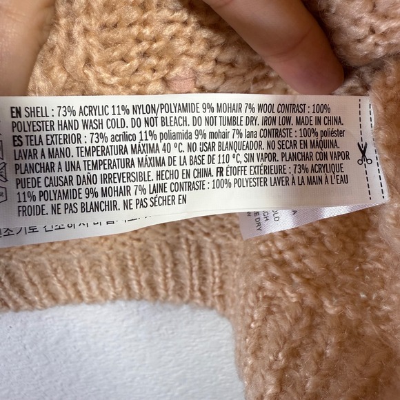 Free the Roses‎ Womens Cardigan Sweater Small Knit Tulle Ribbon Embellished - Picture 3 of 6